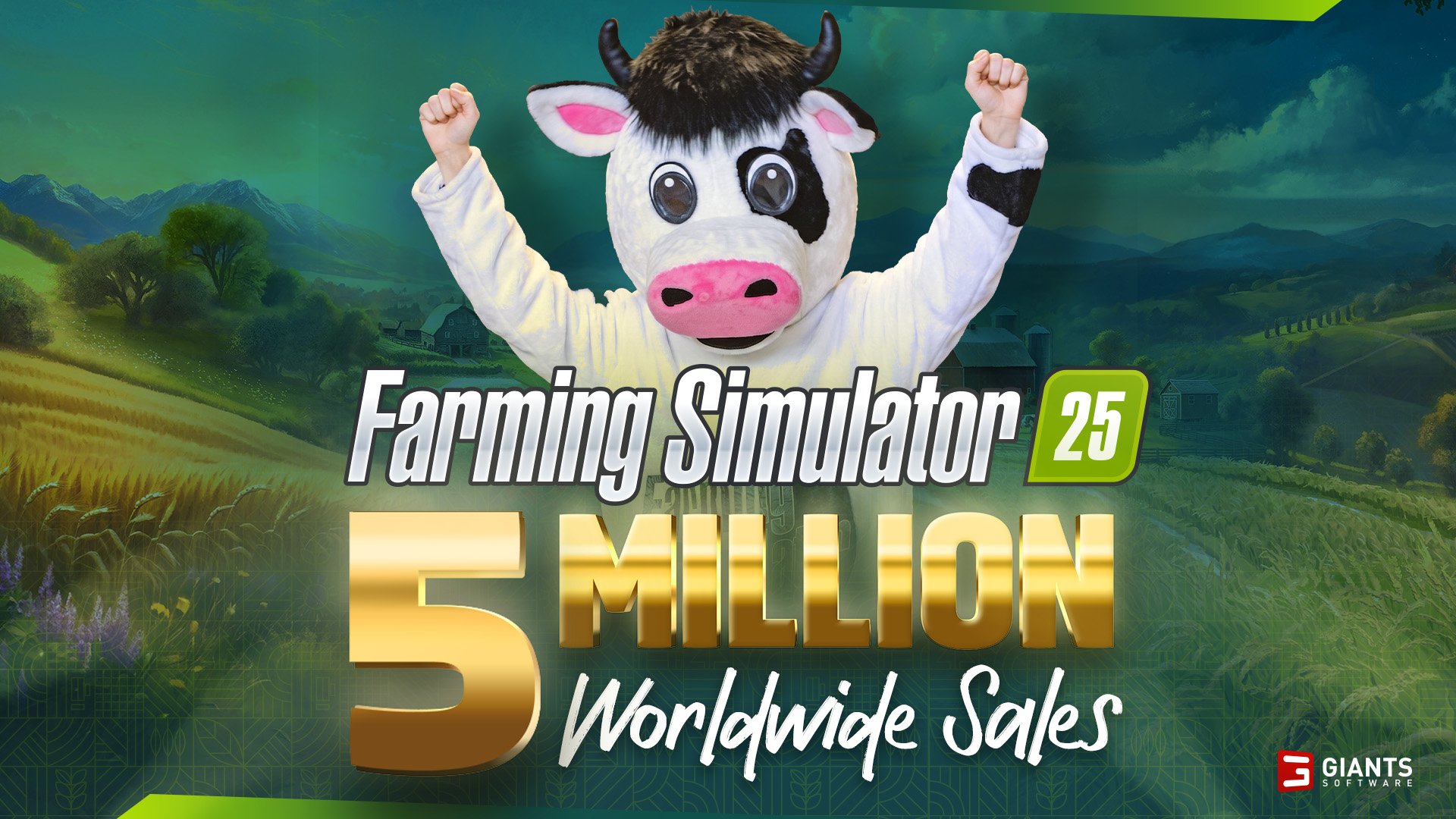 Farming Simulator 25: Beans & Alpacas Edition FS25_5MillionWorldwideSales_6a8fe7e339e7a